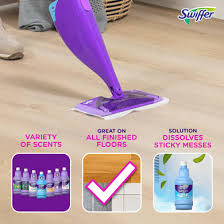 WetJet Spray Mop Multi-Purpose and Hardwood Liquid Floor Cleaner Refill, Lavender Vanilla & Comfort