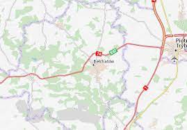 Podstawową warstwą w serwisie jest mapa drogowa. Mapa Michelin Belchatow Plan Belchatow Viamichelin
