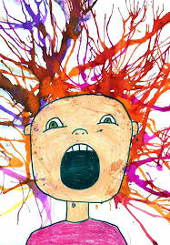 Scream Blow Art Project Art Projects For Kids Blow Painting Art Kindergarten Art Kids Art Projects