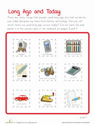 Technology Then And Now Worksheet Education Com Technology Lesson Science Technology And Society History Worksheets