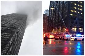 Freaked me out the first time i saw it. John Hancock Center Fire Extinguished 5 People Injured Downtown Video Downtown Chicago Dnainfo