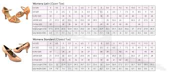 shoe sizing chart