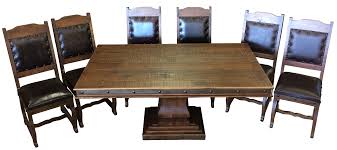 Timeless and stylish, a rustic dining table is a perfect addition to your home. Texas Rustic Wood Furniture Tooled Leather Custom Furnishings Rustler S Junction