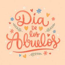 26 de julio, el día de los abuelos. Free Vector Hand Drawn Dia De Los Abuelos Lettering