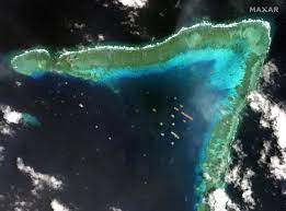 A chinese warship has forced an american destroyer to change course in the south china sea by sailing close to it in an unsafe and unprofessional manner, the us navy says. Eu Blames China For Endangering Peace In South China Sea Arab News