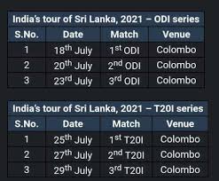 Create your free account already have an account? India Vs Sri Lanka Ind Vs Sl Odi T20 Series 2021 Schedule Squad Time Table Players List Date Timings Live Streaming