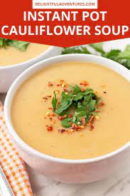 Creamy Vegan Cauliflower Soup Recipe Vegan Recipes Easy Vegan Instant Pot Recipes Vegan Soup Recipes