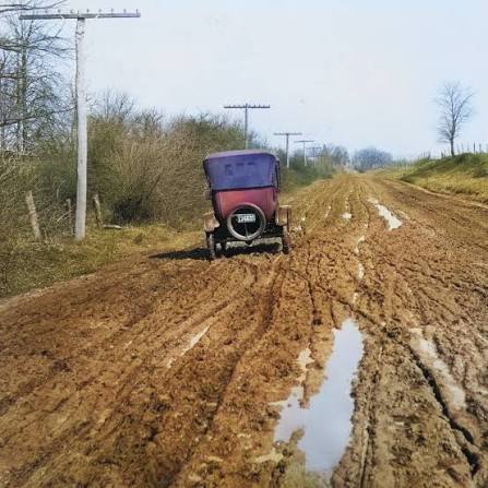 York County roads in the 1920s before paving