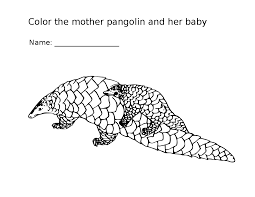 Keep your kids busy doing something fun and creative by printing out free coloring pages. File Pangolin Mother And Baby Coloring Page Svg Wikimedia Commons