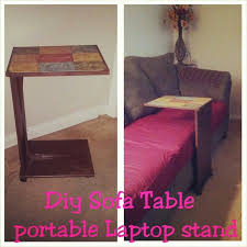Diy Sofa Table Diy Couch Table Diy Portable Laptop Stand And If You Make It High Enough It Can Be A Diy Over The Bed Table L Diy Sofa Couch Table