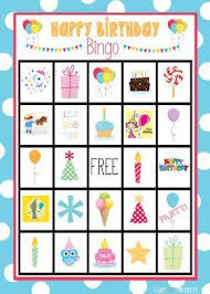Birthday Card For 8 Year Old Boy Printable Cute Free Printable Birthday Bingo Game Free Printable Birthday Cards Birthday Games For Kids Birthday Card Printable