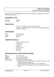 With a civil engineer cv template and general tips for all specialisations. 1383 Cv D E 2004 Hydraulic Design Engineer Egyptrol