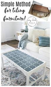 The small table i'm using was the one we used for my pet parrot when i was little! How To Tile A Table Top Or Other Furniture Decor The Easy Way Artsy Chicks Rule