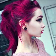 Purple And Fuchsia Hair Color Purple Fuchsia Cabelo Lindo Cabelos Tingidos Cabelos Pintados