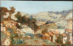 Lavandière washerwoman guigou was 26 years old when he painted la lavandière. Landscape Near Roquevaire In Provence Digital Collection