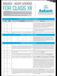 Aakash Class 12 Biology Updates Ncert Download Free Pdf Edu Journal