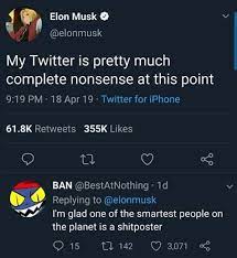Elon musk @elonmusk 13 мая в 01:06. Elon Musk Twitter Anime Profile Http Wallpapers2019 Com Elon Musk Twitter Anime Profile Html Twitter Smart People Elon Musk