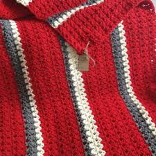 Black And White Crochet Baby Blanket Pattern Red Grey Black White Crochet Blanket Afghan Google Search Crochet Blanket Red Crochet Blanket Afghan Crochet For Beginners Blanket