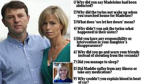 Uncle sandy & aunt trish. The 48 Questions Kate Mccann Didn T Answer About The Disappearance Of Daughter Madeleine Daily Mail Online