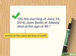 See full list on wikihow.com How To Write An Obituary 11 Steps With Pictures Wikihow