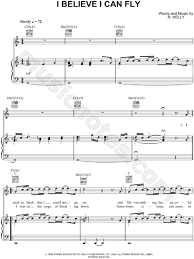 Текст песни i believe i can fly. R Kelly I Believe I Can Fly Sheet Music In Db Major Transposable Download Print Sku Mn0027175