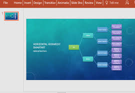 horizontal family tree chart template for powerpoint