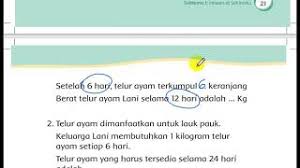Atau kalau tidak mau pusing, ikuti cara dnegan menjadi orang jawa saja sementara untuk 1 kg kedelai lokal hanya bisa dijadikan 1,4 kg tempe. Tematik Kelas 2 Tema 6 Sub 1 Menghitung Berat Youtube