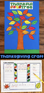 Looking for a way to teach your kids gratitude? Thanksgiving Craftivity Thankful Tree