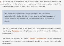 All Of Me Ukulele Tab By Billie Holiday Ukulele Tabs Ukulele Billie Holiday