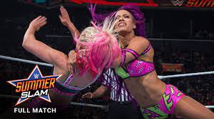 FULL MATCH - Alexa Bliss vs. Sasha Banks - Raw Women's Title Match:  SummerSlam 2017 - YouTube