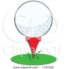 Teeing up your ball just became less painful and easier as you can now tee your golf ball without bending over! Cartoon Of A Golf Ball On A Tee In Grass Royalty Free Vector Clipart By Hit Toon 1197530 Golf Clip Art Free Vector Clipart Clip Art