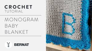 Crochet A Blanket Monogram Baby Blanket Youtube