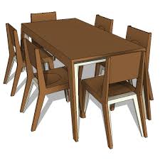 A tutorial video on how to create a dining table revit family Brave Space Design Hollow Dining Set 10013 2 00 Revit Families Modern Revit Furniture Models The Revit Collection