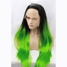 Black And Green Wig Find More Synthetic Wigs Information About Black Ombre Green Wig For Black Women Green Wig Wigs For Black Women Colored Wigs