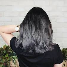 Want silver hair but a little darker? 152 Ideas Hair Grey Ombre Short Black Warna Rambut Warna Rambut Ombre Rambut Warna Warni