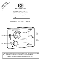 The electrical symbols not only show where something is to be installed, but also what type of device is being installed. The Horstmann Economy 7 Quartz