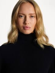 Rixo Black Aly Knit Mini Dress