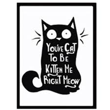 You can turn these professionally designed cat posters into missing cat posters, funny cat posters like customizing a cat poster only takes a few steps. Cat Quotes Canvas Printings Black And White Animals Posters Prints Nor Mypostersshop