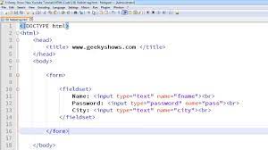 By using the fieldset tag by using the fieldset tag and the legend tag, you can make your forms much easier to understand for. 172 Fieldset Tag In Html Hindi Youtube