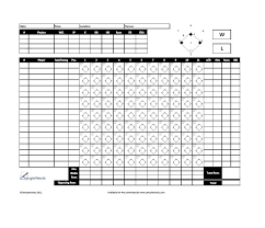 30 Printable Baseball Scoresheet Scorecard Templates