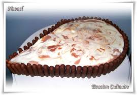 Mousse Au Chocolat Blanc Marbree A La Creme De Nougat Sur Fondant Noir Evasion Culinaire Avec Naouel Desserts Food Pie