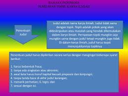 Judul karangan ilmiah yang tepat adalah. Pemilihan Topik Karya Ilmiah Kelompok 1 02pt1 Ppt Download