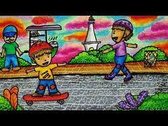 Cara Menggambar Dan Mewarnai Tema Tugu Monas Kota Jakarta Youtube Gambar Cara Menggambar Gambar Kota