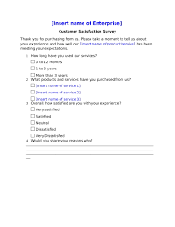 How to create a customer satisfaction survey form. Free 4 Customer Satisfaction Survey Forms In Pdf Ms Word Excel