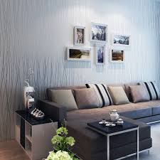 Living room plain wall background. 20 Living Rooms With Beautiful Use Of The Color Grey Striped Wallpaper Living Room Living Room Sofa Wallpaper Living Room