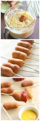 Easy Corn Dogs On A Stick Ready In 15 Minutes What A Great Game Day Eat Joybx Food Yummy Food Recipes