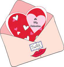 Valentine card fish clipart image. Clip Art Illustration Of A Valentine Card In An Envelope Medford Public Schools