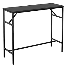 It's a bit cramped but it's perfectly possible as long as the chairs fit. Buy Yitahome Bar Table 47 2 Long Bar Height Table Narrow Desktop Classic Bar Table Set For Pub Cafe Kitchen Dining Room Living Room Sturdy Legs Quick Assembly Black Online In Indonesia B08cv57jc3