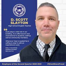 Congratulations to our Employees of the Second Quarter…Scott Slayton,  English Teacher at Red Land High School; Cathy Books, District Application  Support Specialist; and Areil Sutton, District Student Information System  Specialist. Through their