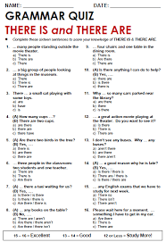 There Is There Are All Things Grammar